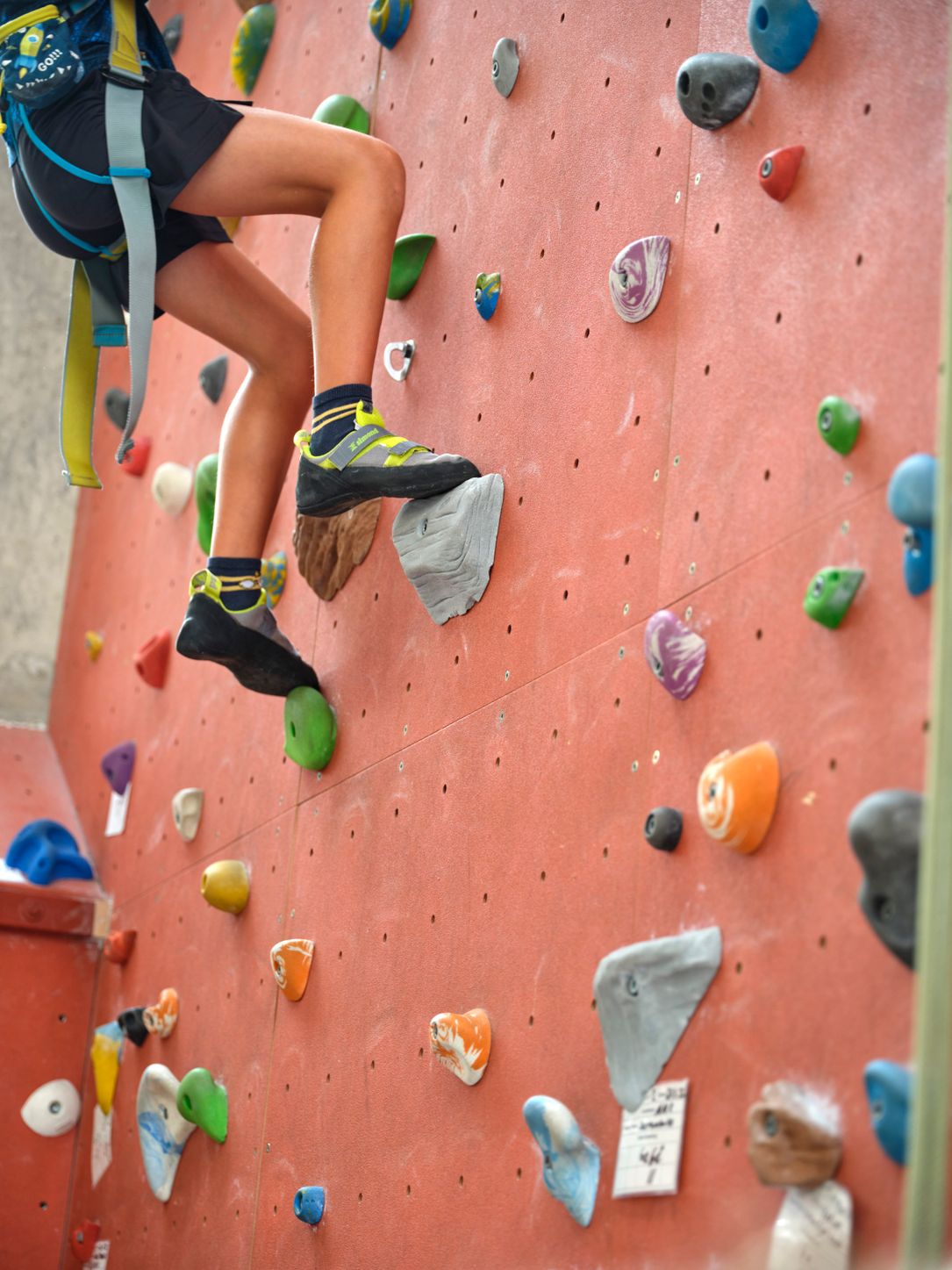 Indoor climbing at the Youth Hostel in Echternach