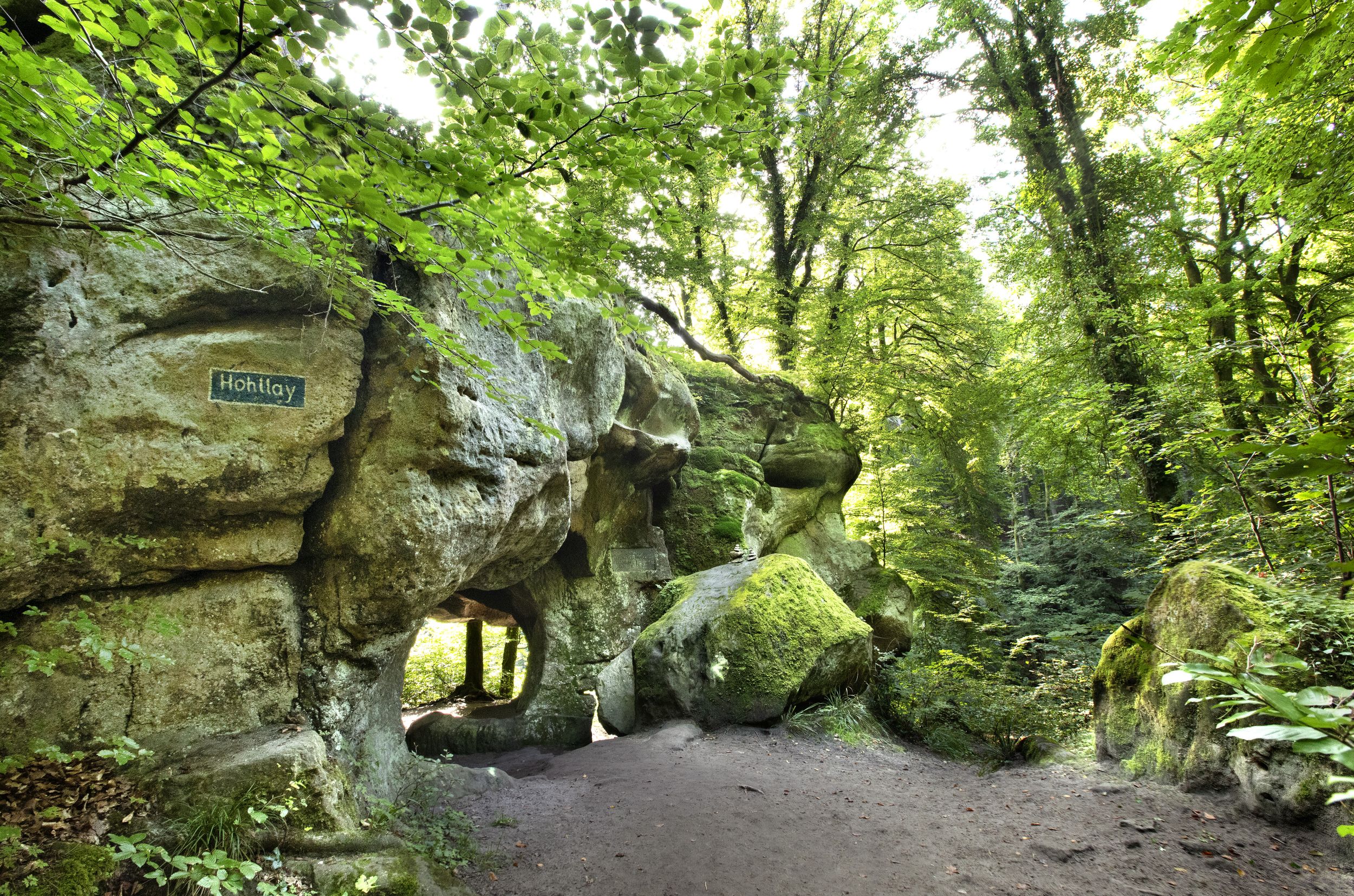 Felsformation „Huel Lee“ in Berdorf