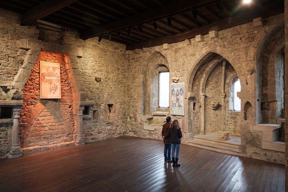 Interieur van het kasteel Larochette