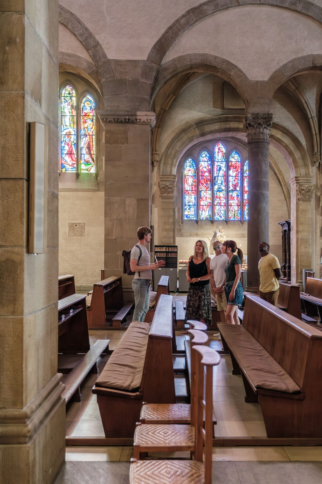 A guided tour in the St. Willibrord Basilica Echternach